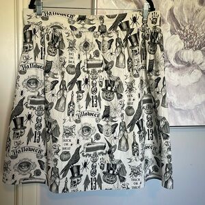 Retrolicious Halloween Print Skirt